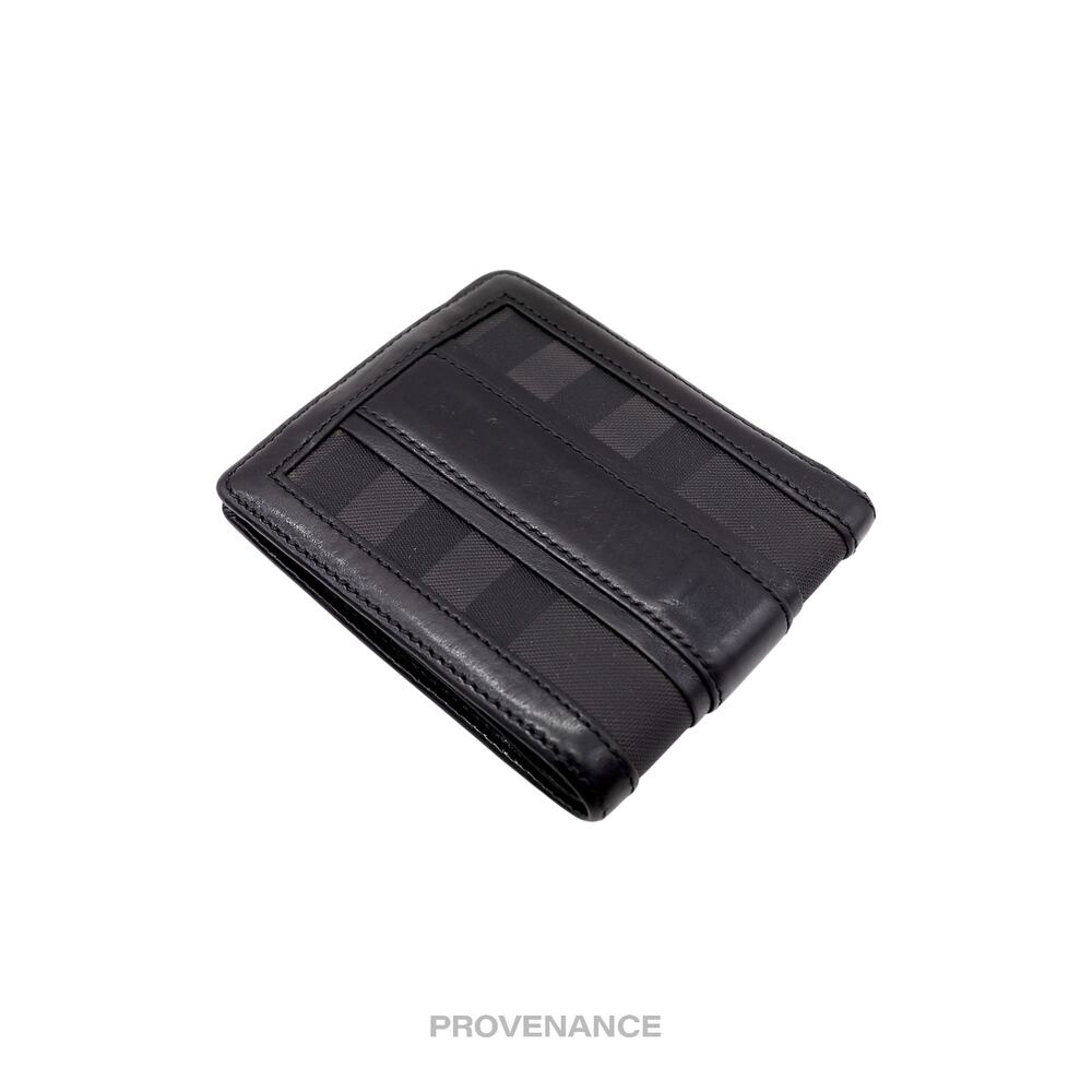 🔴 Burberry Bifold Wallet -  London Check Black Charcoal - Picture 3 of 7